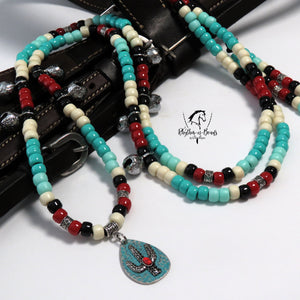 SKY & SEA Rhythm Bead Necklace