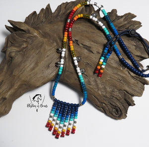 OCEAN SUNSET Rhythm Bead Necklace