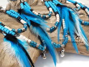 MANE BEADS 'Mane Mantle'  TURQUOISE design