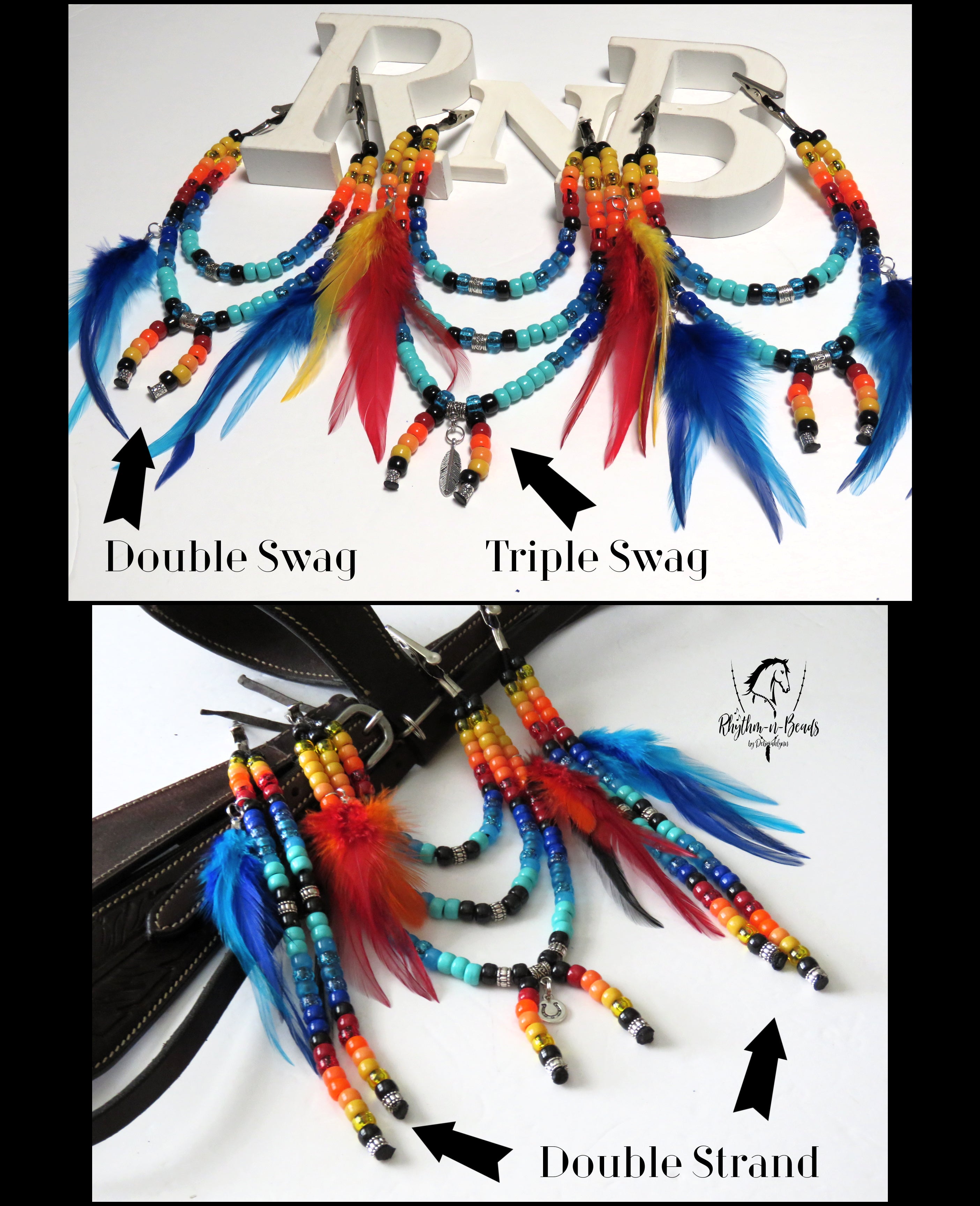 CUSTOM Mane Beads -Mane Mantle-Mix & Match - Pick your own colours