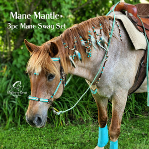 Mane Beads -Mane Mantle 3pc swag set-CLEOPATRA design