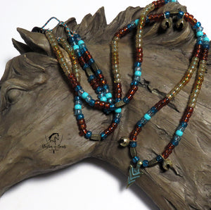 AZTEC WARRIOR Rhythm Bead Necklace