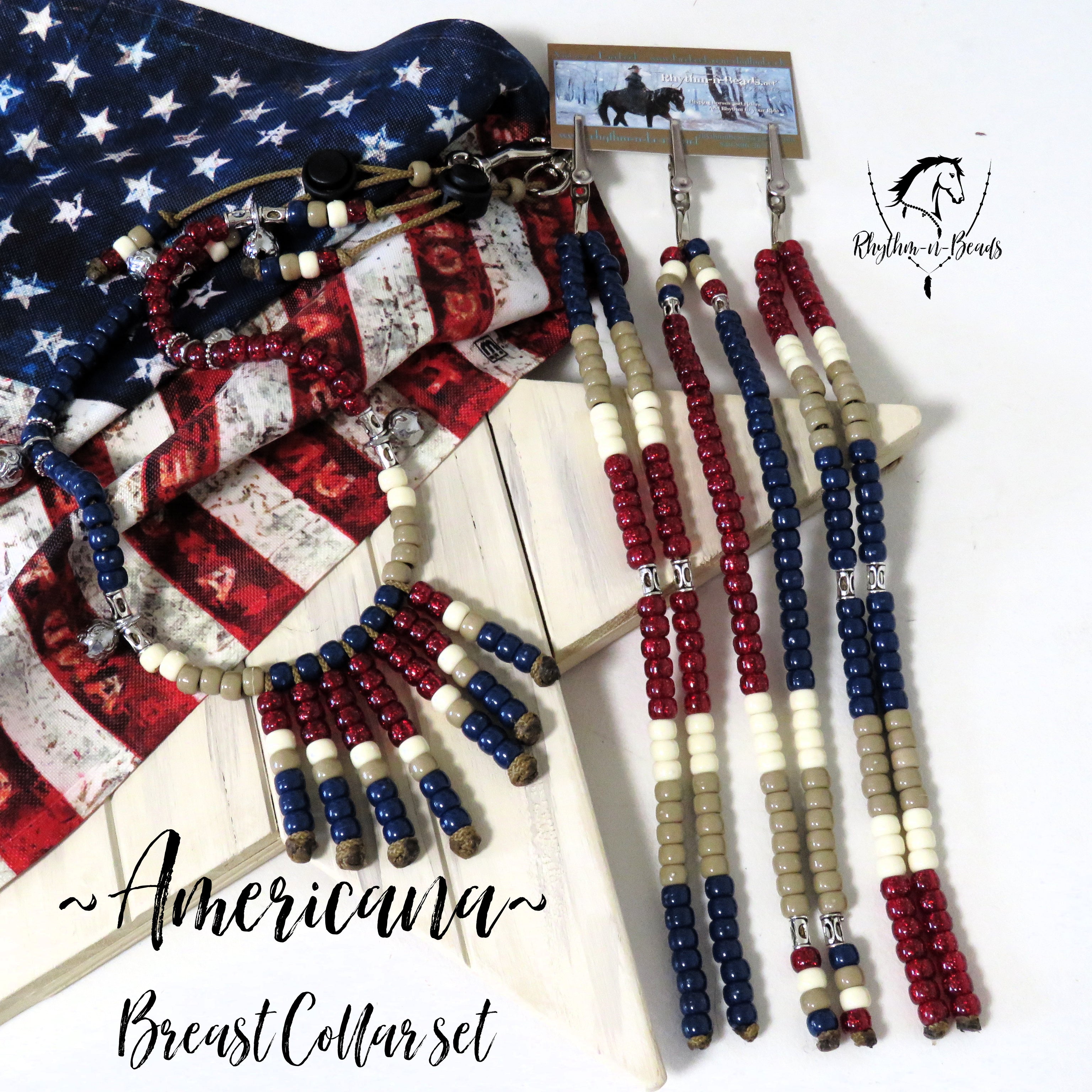 AMERICANA Breast Collar Rhythm Beads Set