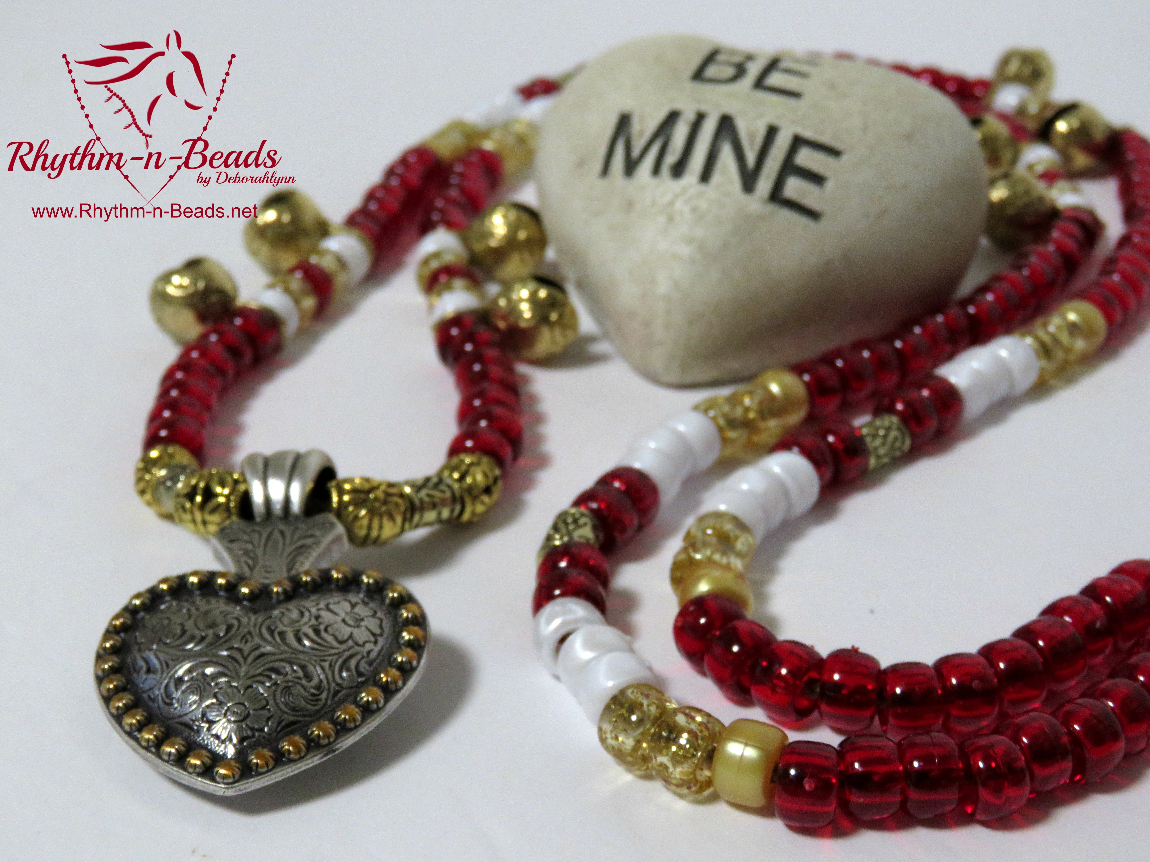 BE MY VALENTINE style 1 Rhythm Bead Necklace