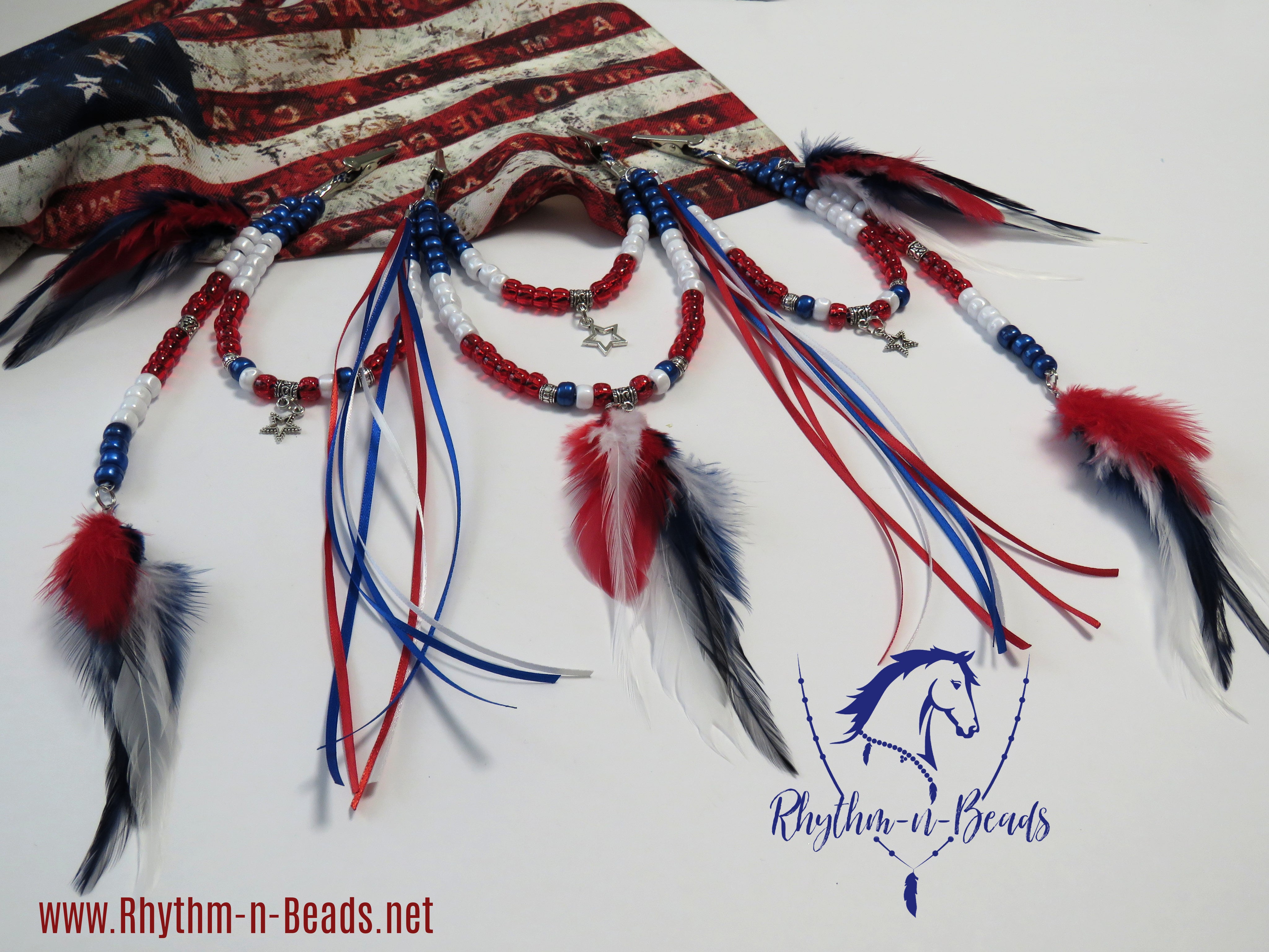 Multi Color Dream Catcher Five Rings with Feathers & Beads