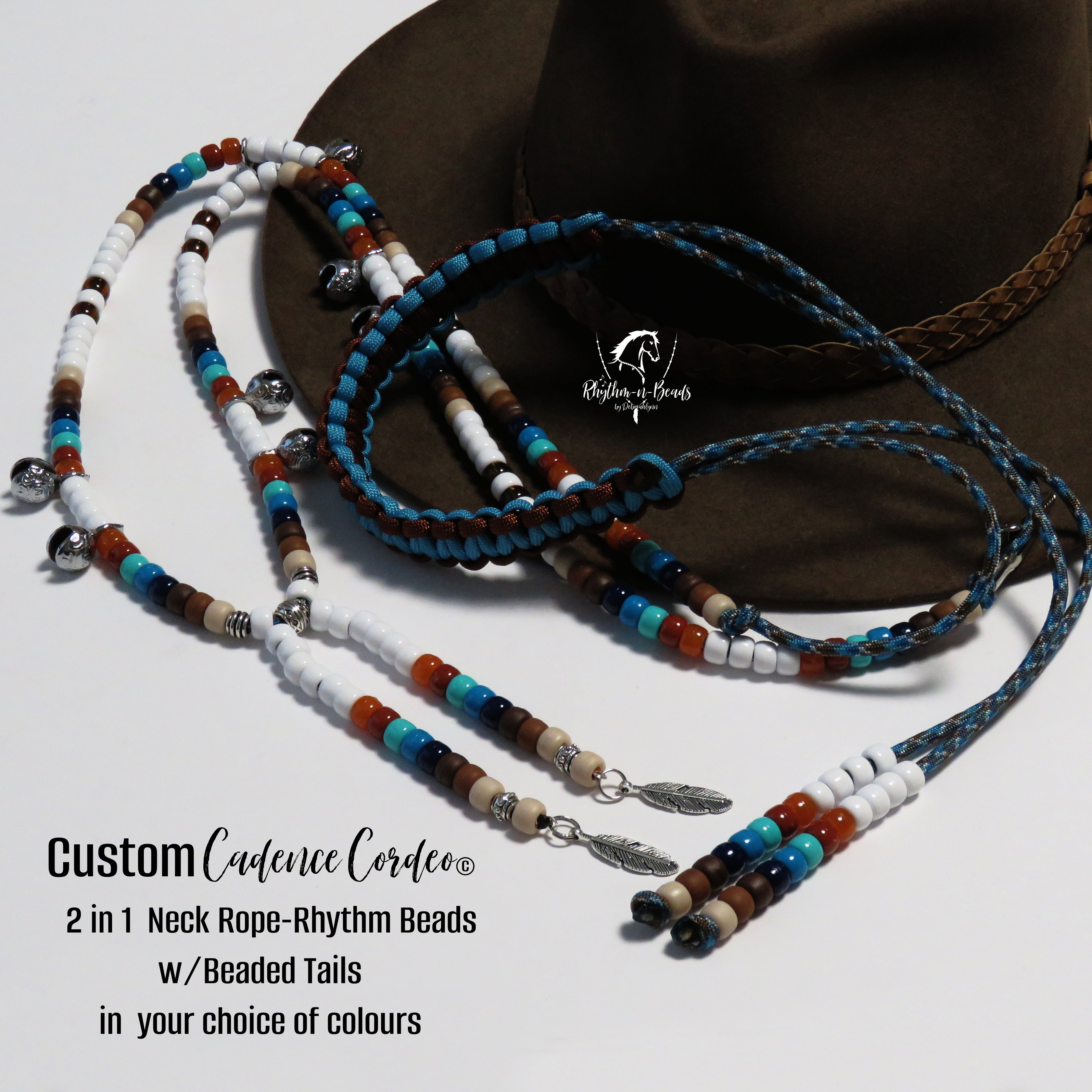 2 in 1 Cadence Cordeo© Neck Rope- Custom Colours