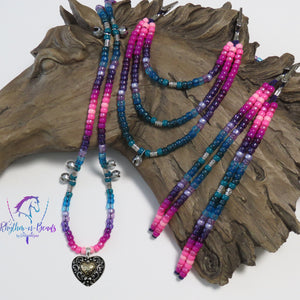 ENCHANTING OMBRE' Rhythm Bead Necklace