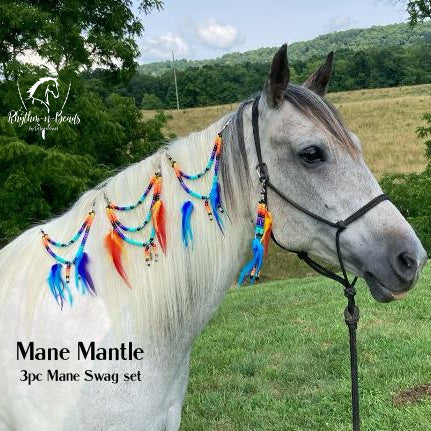 MANE BEADS 'Mane Mantle' FIRE & ICE Design