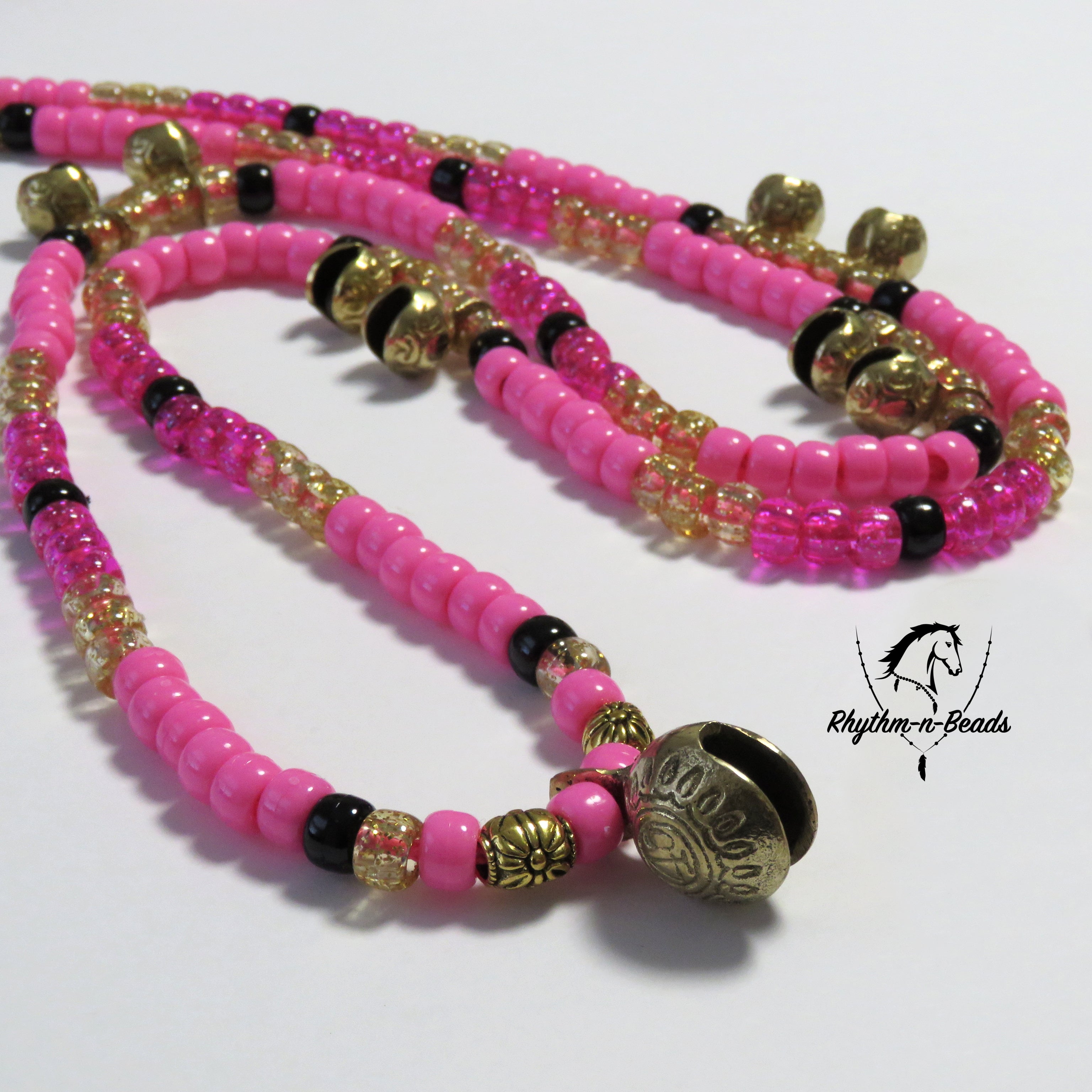 GET YOUR PINK ON Rhythm Bead Necklace