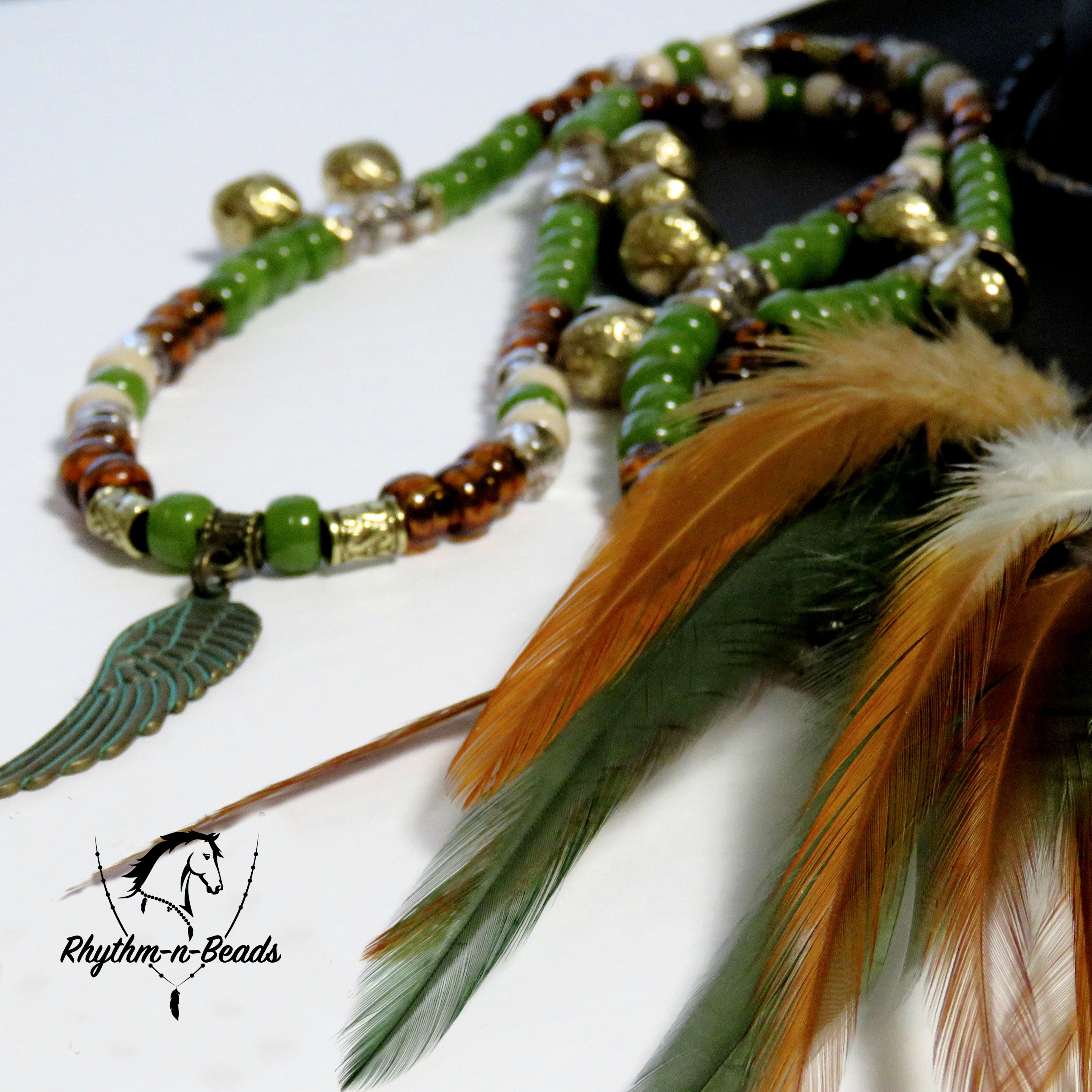 GREEN WITH ENVY Rhythm Beads Necklace