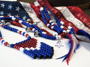 PATRIOT Majestic Style Rhythm Bead Necklace