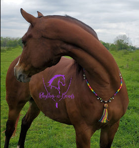 Neon Rainbow Rhythm Bead Necklace