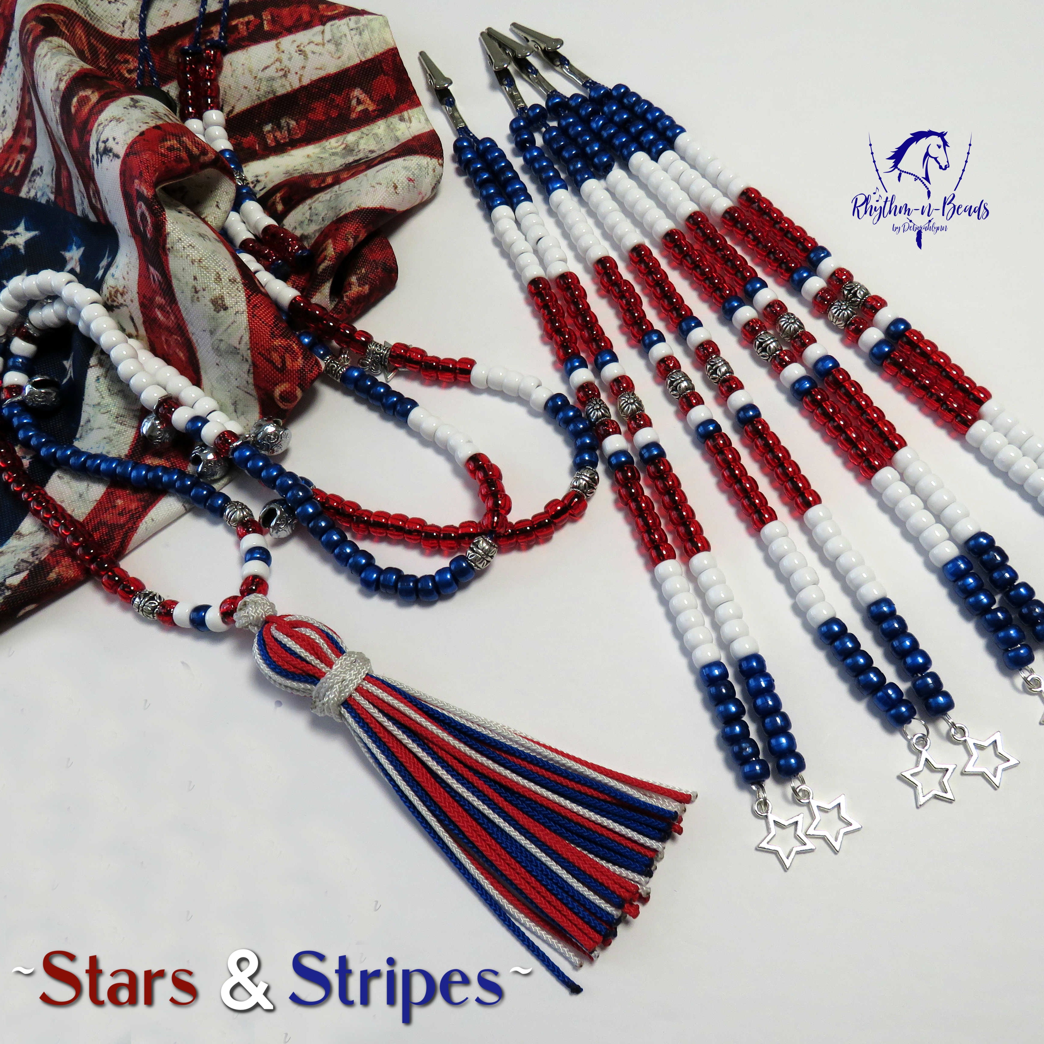 STARS & STRIPES Rhythm Bead Necklace