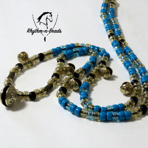 TURQUOISE SHIMMER Rhythm Bead Necklace