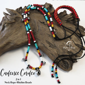 2 in 1 Cadence Cordeo© Neck Rope-Rhythm Bead Necklace - GREAT SPIRIT