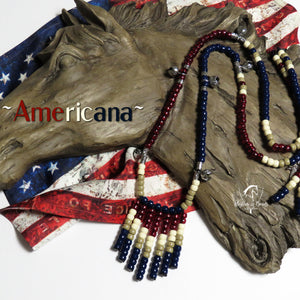 AMERICANA OLD GLORY Rhythm Bead Necklace