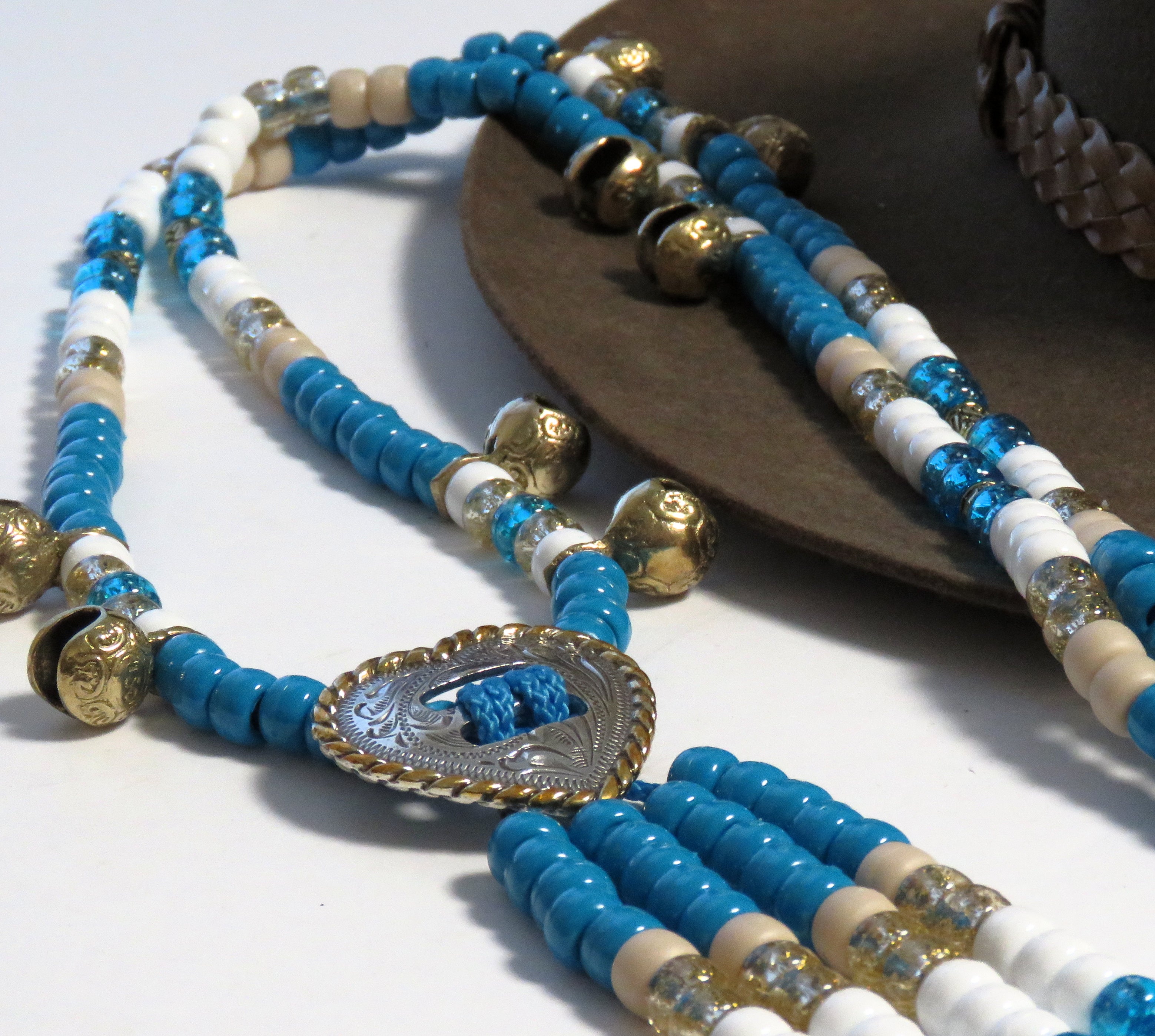 BLUE BLISS Rhythm Bead Necklace