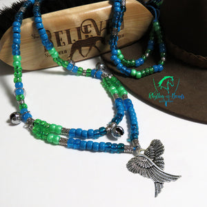 BLUE-TIFUL Rhythm Bead Necklace