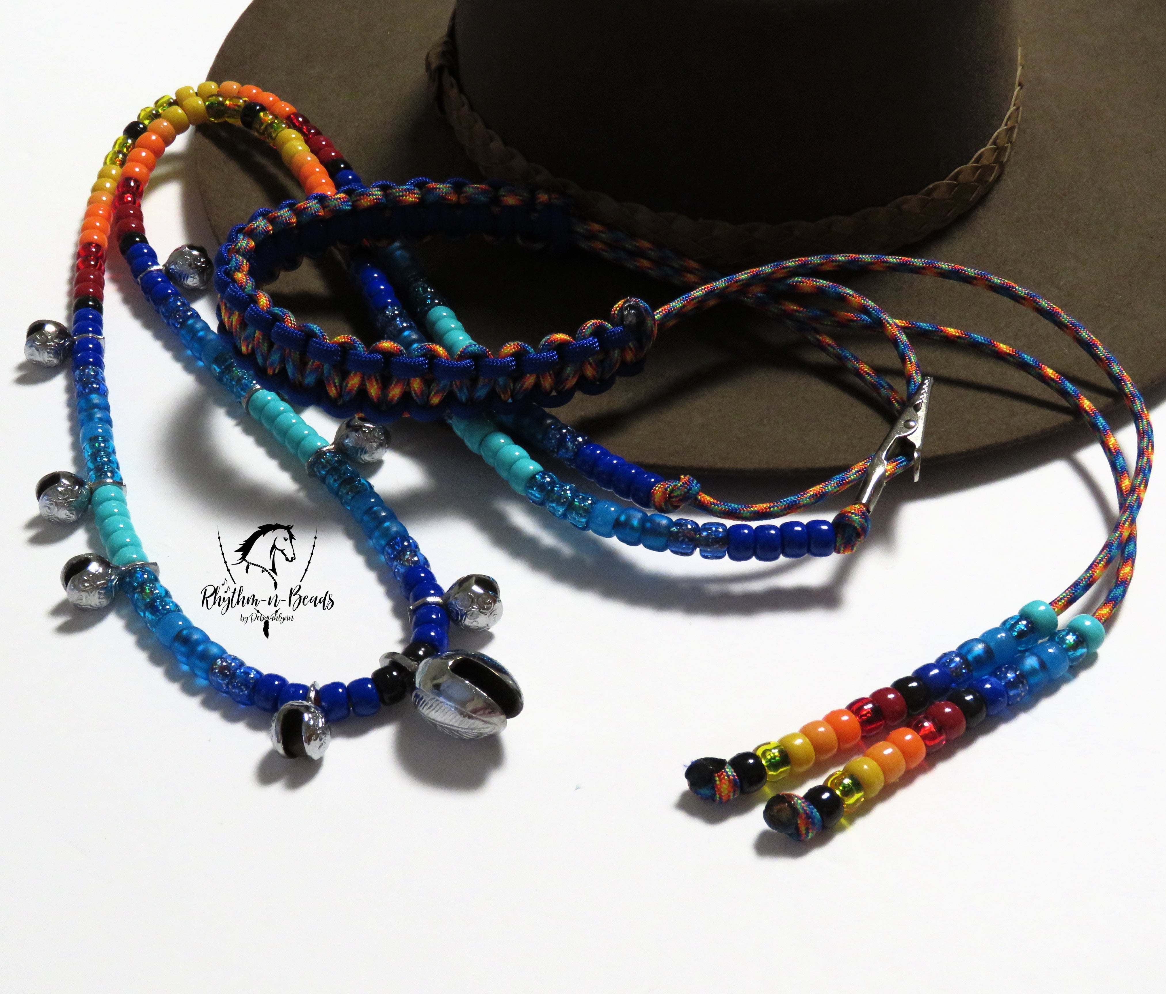 2 in 1 Cadence Cordeo© Neck Rope-Rhythm Bead Necklace - FIRE & ICE