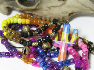 Beads for Horses, DESERT SUNRISE, Trail Beads for horses, Rhythm Beads, Horse Necklace, Speed Beads, Horse Bells,Trail Tack, Bear Bells