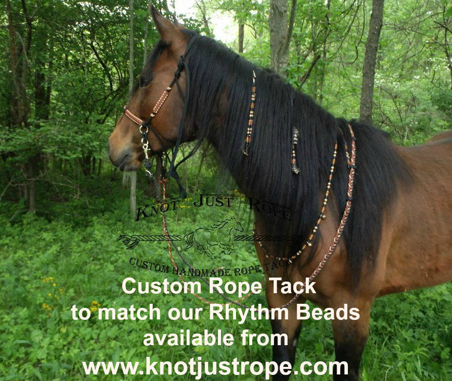 Rhythm Beads for Horses, NOBLE HEART, Speed Beads, Horse Necklace, Horse Mane Beads, Trail Beads for Horse, Equestrian Tack,