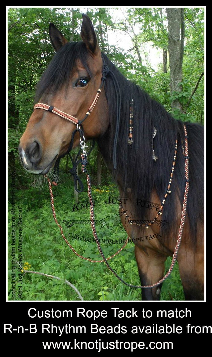 Rhythm Beads,BLACK TIE AFFAIR, Trail Beads for Horses,Horse Necklace, Speed Beads, Horse Beads,Horse Necklace, Bear Bells,Trail Riding Bells