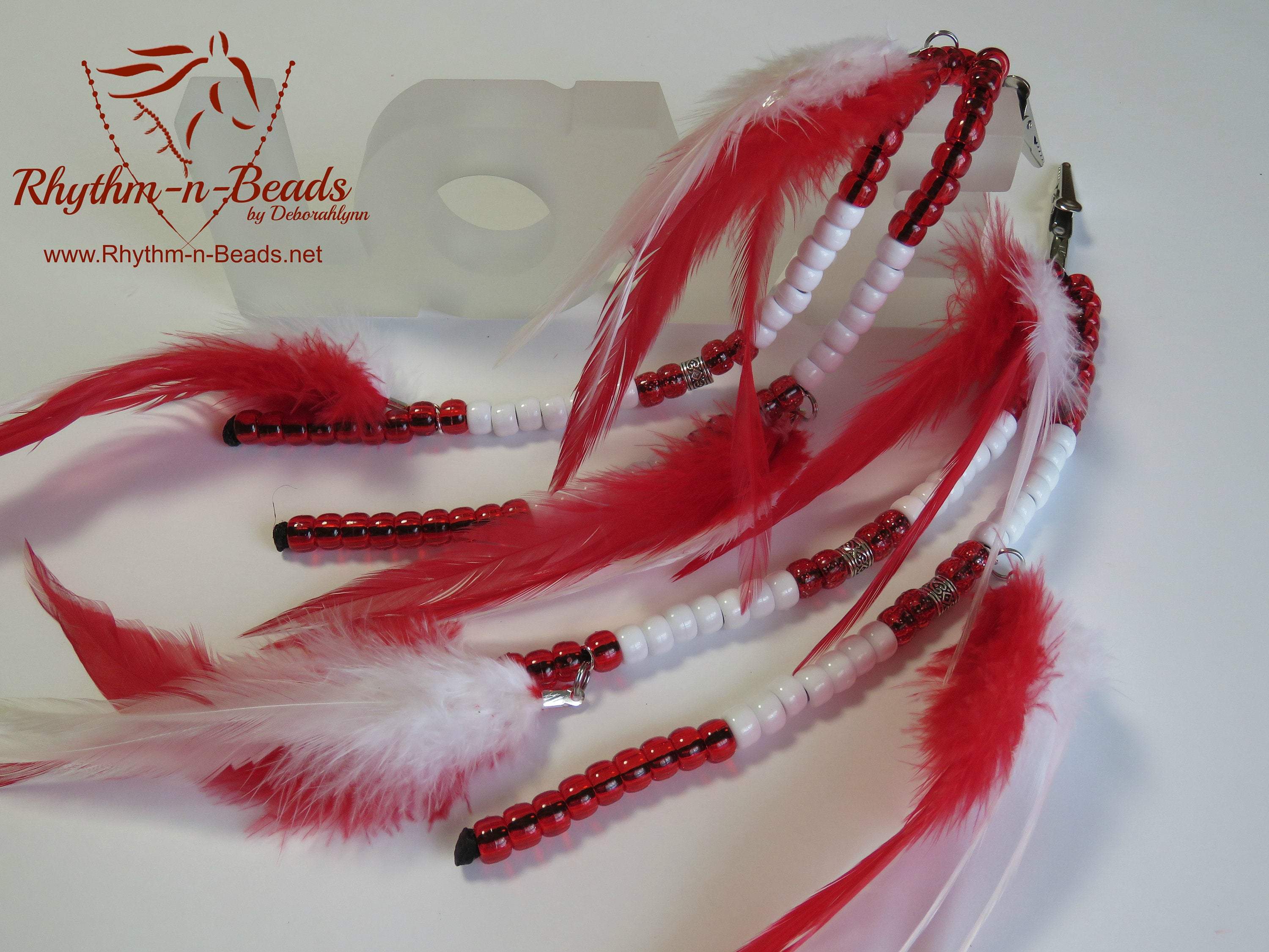 PATRIOTIC Feathers n' Flair CANADA Mane Beads