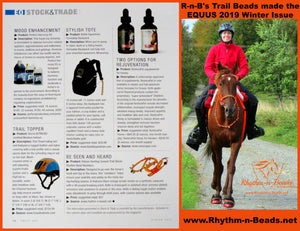 Rhythm Beads ,TRAIL BLAZER 2 , Hunting Season Orange, Halloween, Blaze Orange Horse Tack, Trail Beads for Horses,Horse Necklace,Bear Bells,