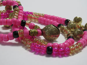 GET YOUR PINK ON Rhythm Bead Necklace