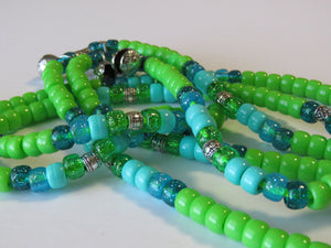Rhythm Beads,IN THE LIMELIGHT, Trail Beads for Horses,Horse Necklace, Speed Beads, Natural Horsemanship,Horse Lovers,