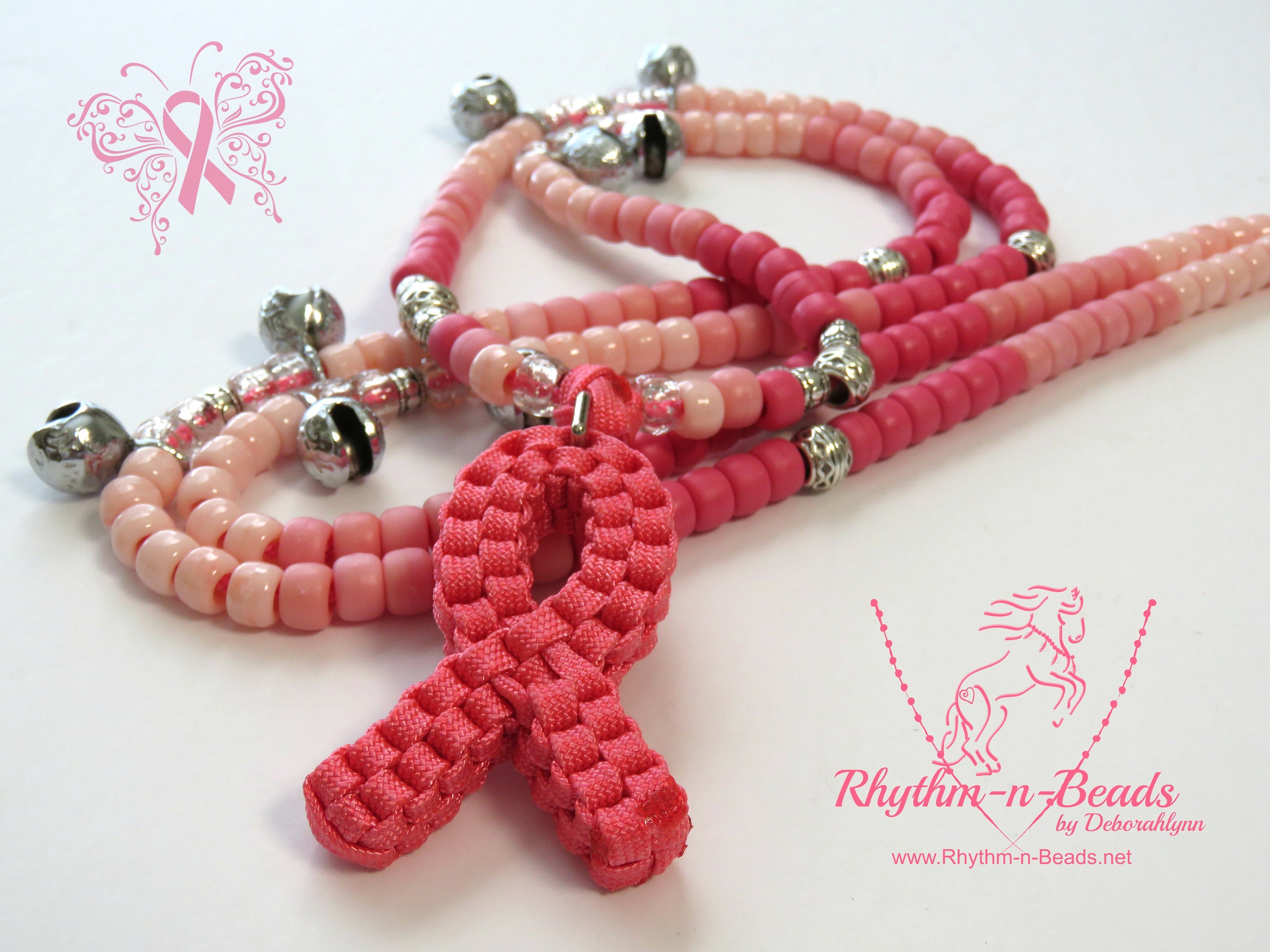 Rhythm Beads Necklace, LOPE OF HOPE, Breast Cancer Awareness, Rhythm Beads, Horse Necklace, Horse Beads, Trail Beads, Horse Lovers,