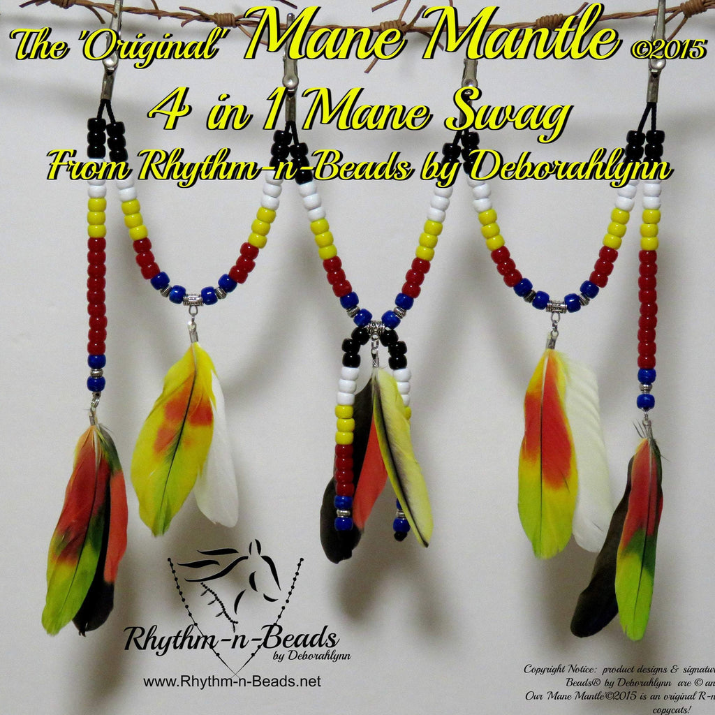 MANE BEADS, Mane Mantle, Mane Swag, Medicine Wheel, Mane Clips for horses, Mane Decoration,  Native American, Horse Beads, Parade Tack,,