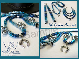 Rhythm Beads,BLACK TIE AFFAIR, Trail Beads for Horses,Horse Necklace, Speed Beads, Horse Beads,Horse Necklace, Bear Bells,Trail Riding Bells
