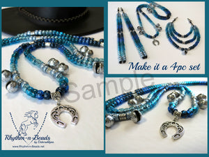 Rhythm Bead Necklace, PISTACHIO, Parade tack, Trail Beads for Horses, Horse Beads, Rhythm Beads for Horses, Horse Bells