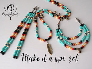 Rhythm Beads Necklace, POCHAHONTAS 2, Horse Wedding Photos, Trail Beads for Horses,Horse Necklace, Speed Beads, Horse Bells