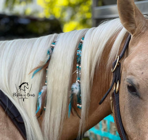 CUSTOM Feathered Mane Beads - Pick your colours