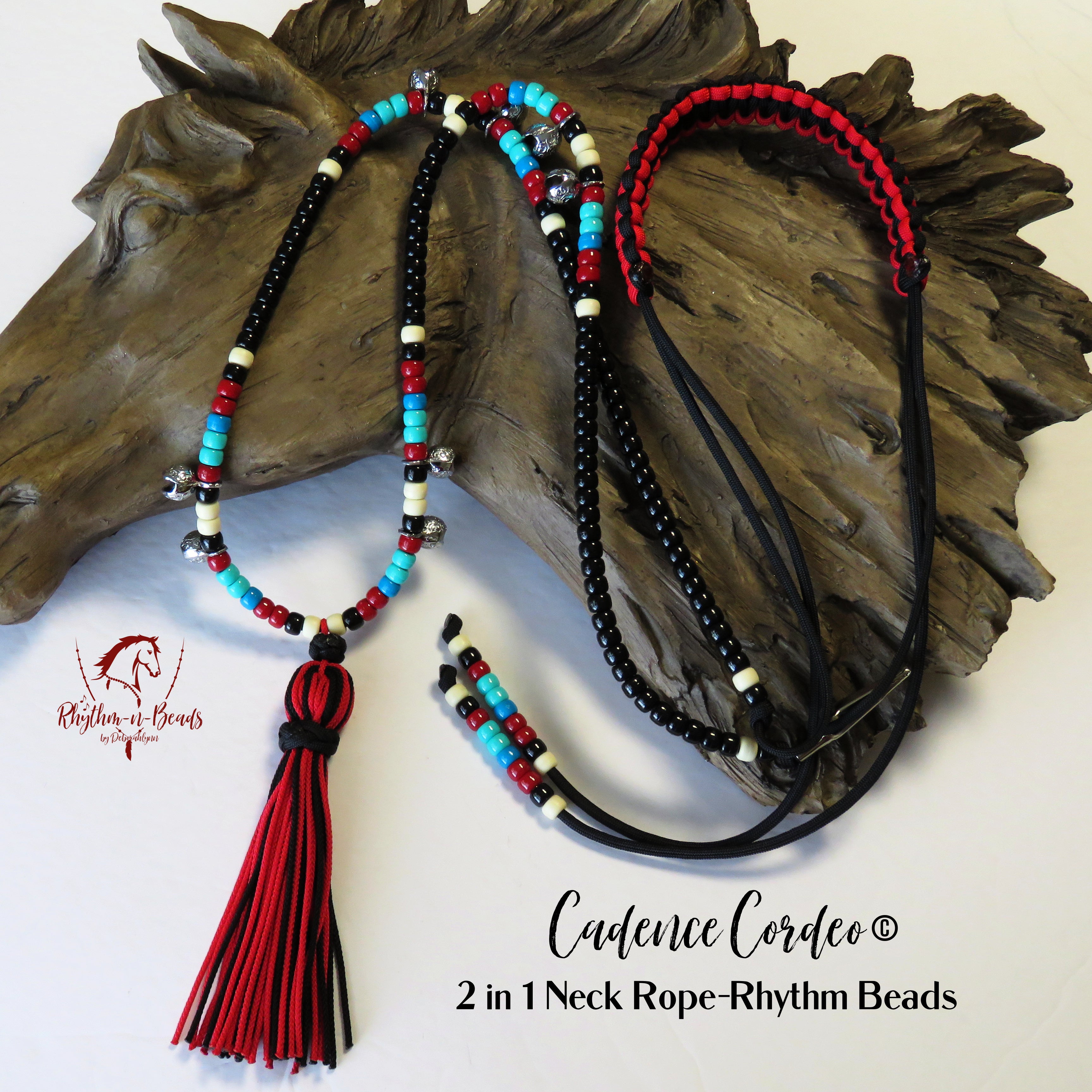 2 in 1 Cadence Cordeo© Neck Rope-Rhythm Bead Necklace - ZUNI
